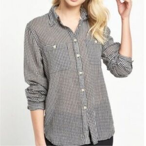 DENIM & SUPPLY RALPH LAUREN Checkered Gingham Top XL